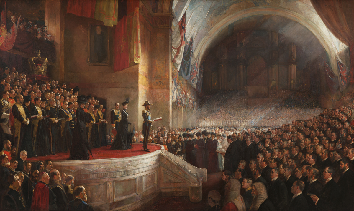 Tom Roberts painting of the opening of Australia’s first Parliament